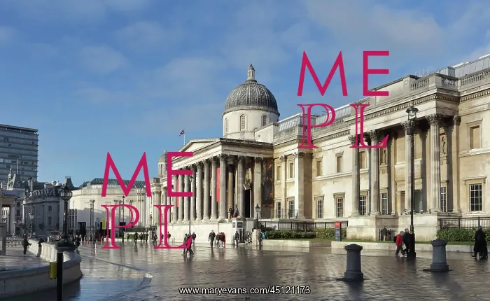 : National Gallery, Trafalgar Square, London, England : National Gallery, Trafalgar Square, London, England