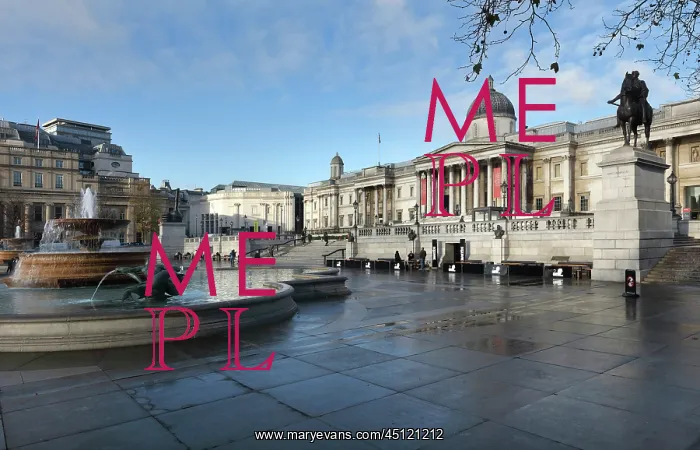 : National Gallery, Trafalgar Square, London, England : National Gallery, Trafalgar Square, London, England