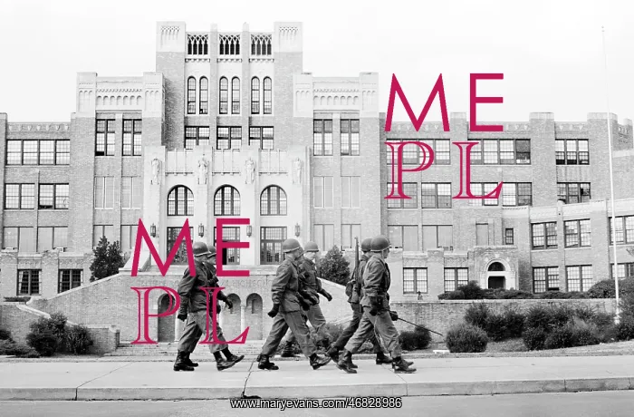 : National Guard - Central High School - racial integration : National Guard - Central High School - racial integration