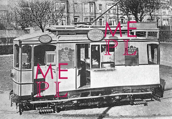 : National Kitchens, tram kitchen in Halifax, WW1 : National Kitchens, tram kitchen in Halifax, WW1