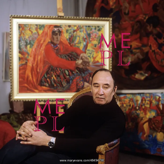  : National painter Izzat Klychev, 1982