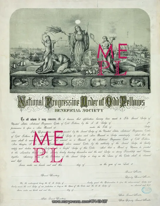 : National Progressive Order of Odd Fellows, Beneficial Societ : National Progressive Order of Odd Fellows, Beneficial Societ