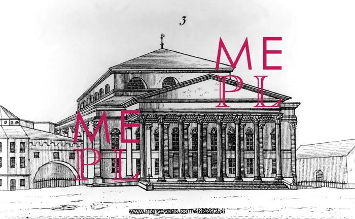 : National Theater in Munich, 1823 : National Theater in Munich, 1823