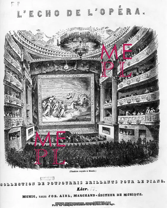 : National Theater in Munich, 1840s : National Theater in Munich, 1840s