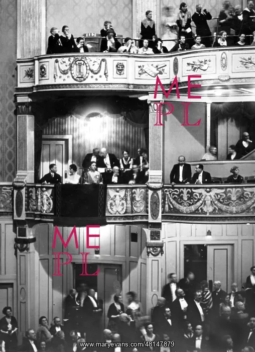 : National Theater in Weimar before a performance during a yea : National Theater in Weimar before a performance during a yea