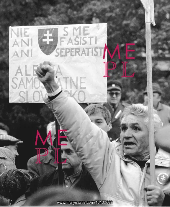 : Nationalist - demonstration - independence - Bratislava : Nationalist - demonstration - independence - Bratislava