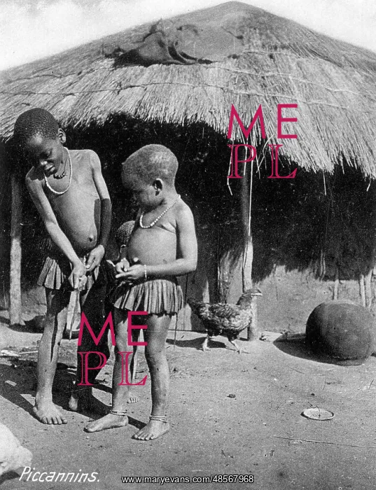 : Two Native African Matabele children : Two Native African Matabele children
