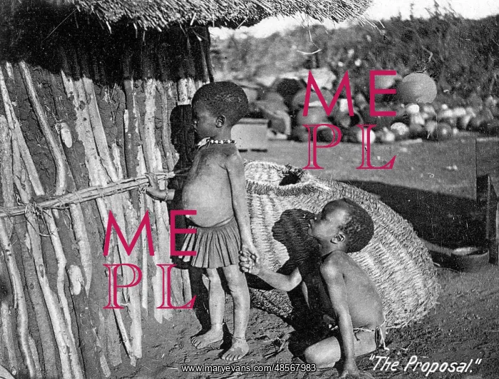  : Two Native African Matabele children