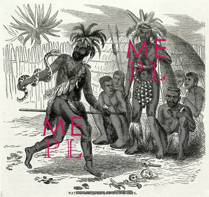 : Native African sorcerer rain-maker : Native African sorcerer rain-maker