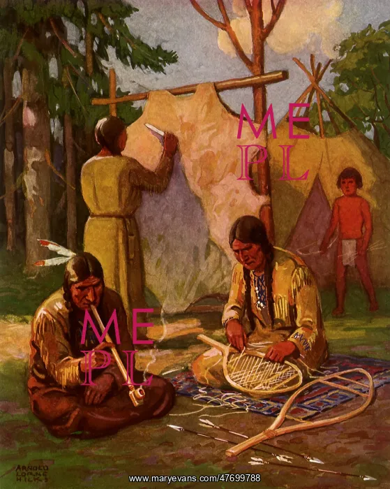  : Native American camp