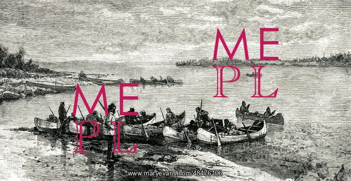 : Native American canoe brigade : Native American canoe brigade