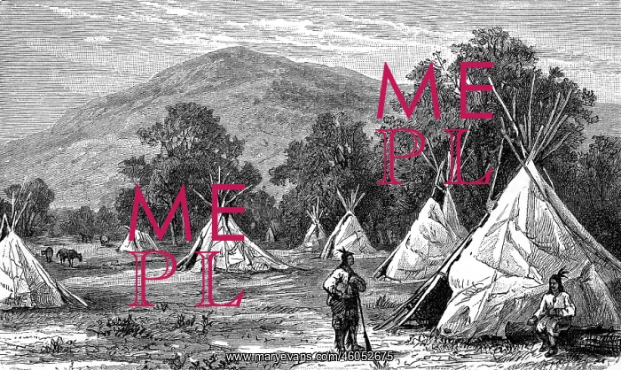  : Native American Comanche camp
