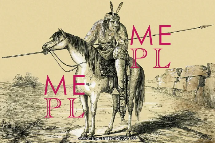  : Native American Comanche on horseback