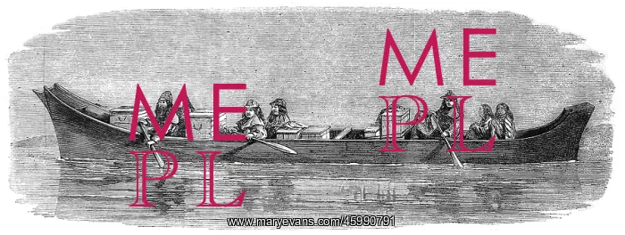 : Native American Indians in a large canoe 1862 : Native American Indians in a large canoe 1862