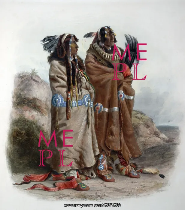 : Native American Mandan Indians, 1830s : Native American Mandan Indians, 1830s