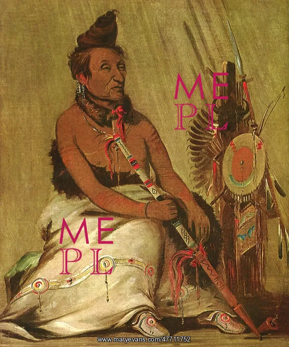 : Native American and Pipe, by George Catlin : Native American and Pipe, by George Catlin