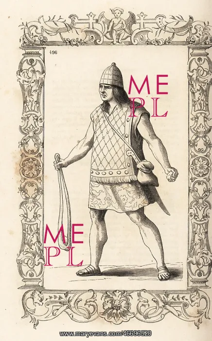 : Native American soldier of Peru, 16th century : Native American soldier of Peru, 16th century