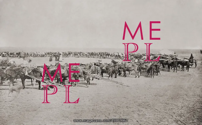 : Native Americans draw rations at Camp Supply : Native Americans draw rations at Camp Supply