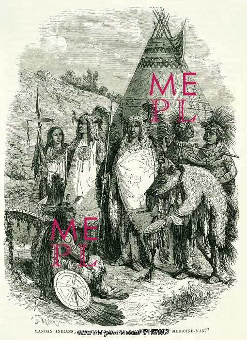 : Native Americans, Mandan village and Rainmaker : Native Americans, Mandan village and Rainmaker