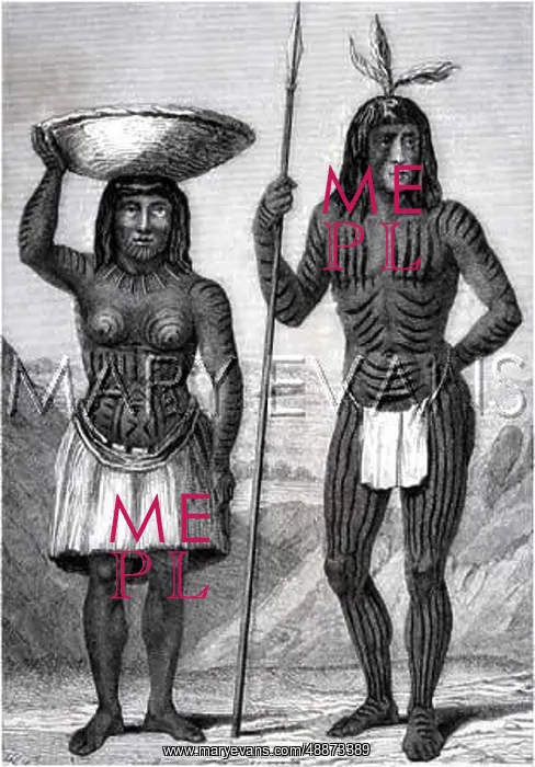 : Native Americans, Mohave couple : Native Americans, Mohave couple