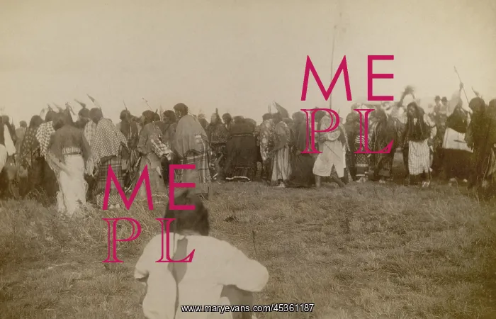 : Native Americans performing ritual Ghost Dance c : Native Americans performing ritual Ghost Dance c