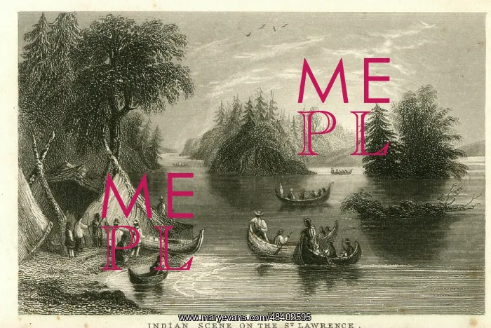  : Native Americans on the St Lawrence River