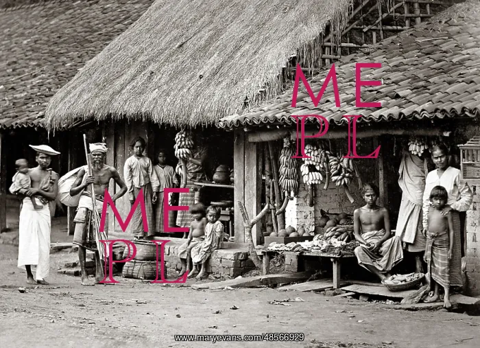  : Native stall, Ceylon Sri Lanka, circa 1880s