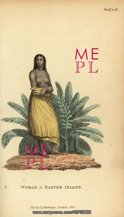 : Native woman of Easter Island or Rapa Nui : Native woman of Easter Island or Rapa Nui
