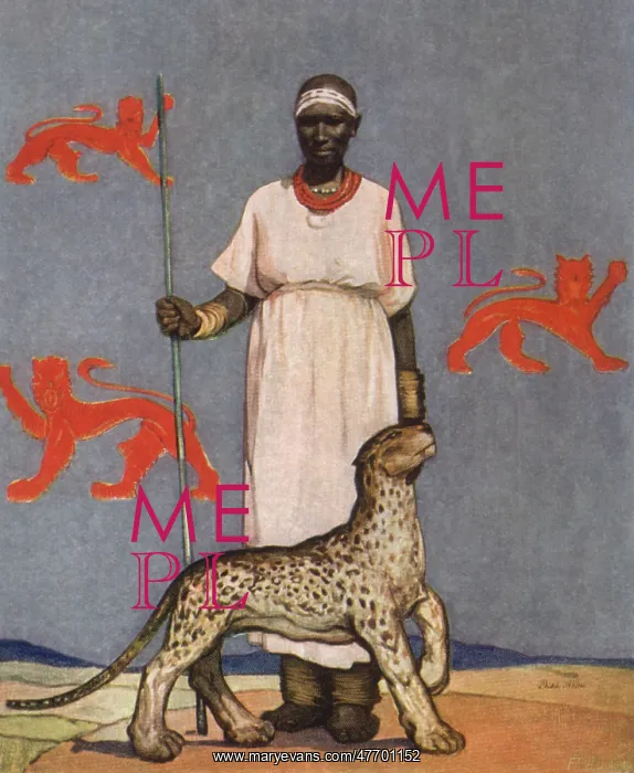 : Native Woman, Leopard : Native Woman, Leopard
