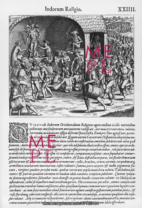 : Natives of Haiti worship Cacodaemon : Natives of Haiti worship Cacodaemon