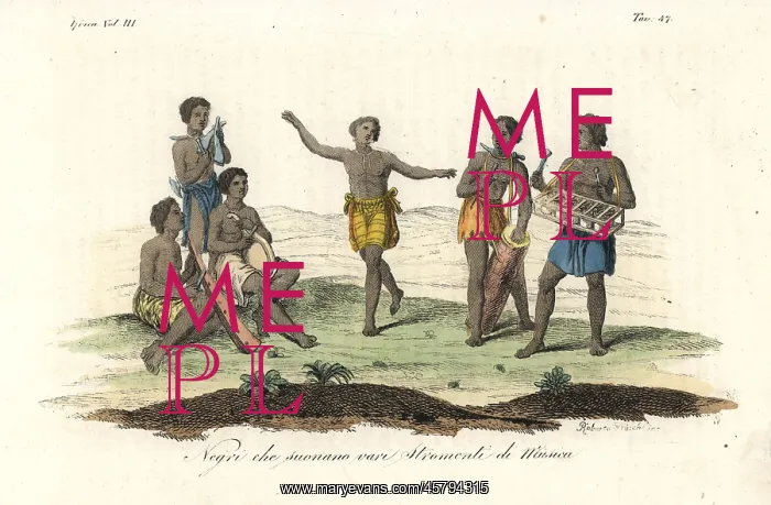 : Natives of the Kingdom of Kongo playing music and dancing : Natives of the Kingdom of Kongo playing music and dancing