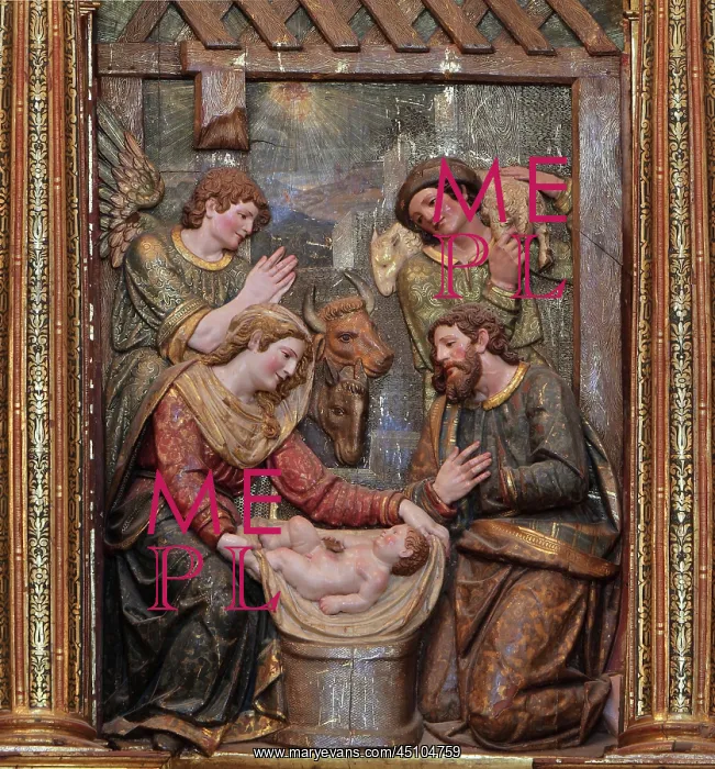 : Nativity, altarpiece relief, Monasterio de San : Nativity, altarpiece relief, Monasterio de San