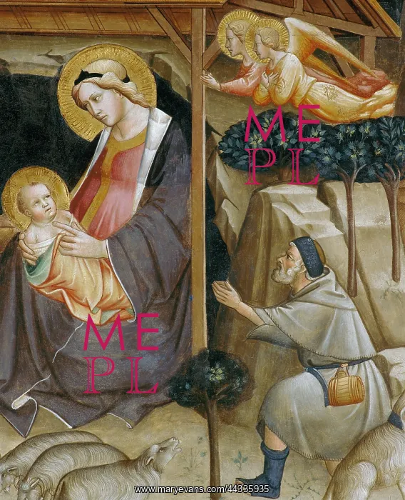 : Detail of the Nativity. Fresco : Detail of the Nativity. Fresco
