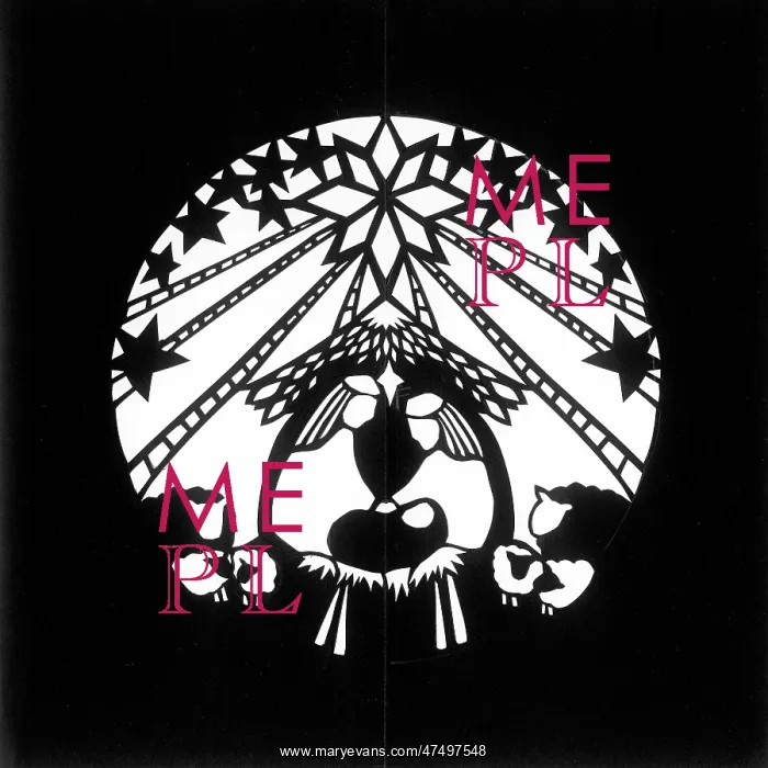: Nativity papercut design : Nativity papercut design