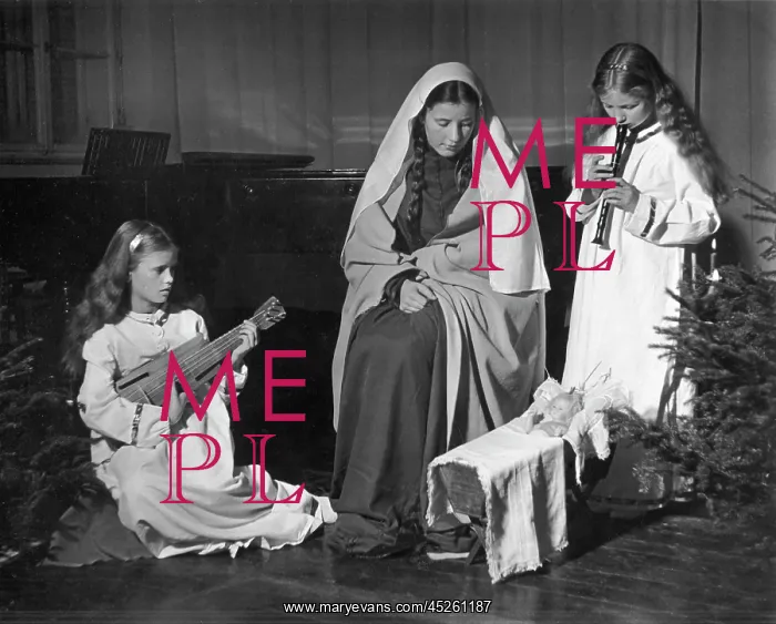 : Nativity Play around 1950 : Nativity Play around 1950