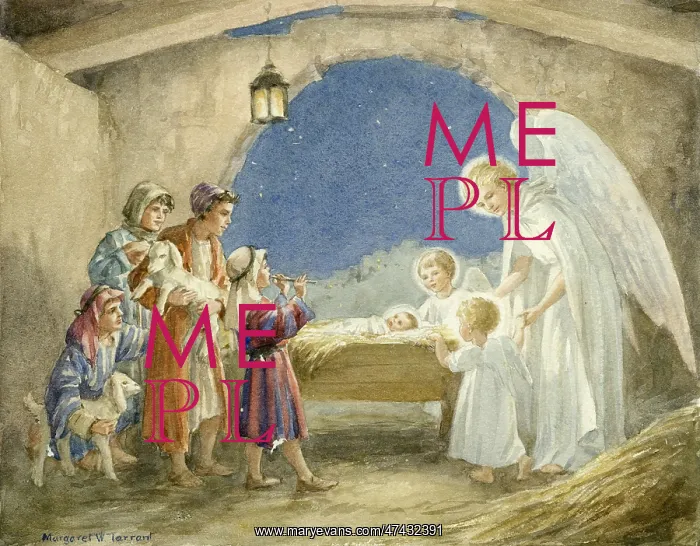 : A nativity scene Christmas card : A nativity scene Christmas card