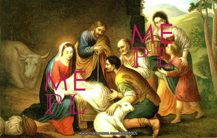  : Nativity scene with shepherds, after Murillo