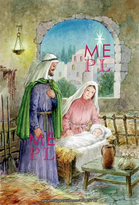 : Nativity Scene in Stable : Nativity Scene in Stable