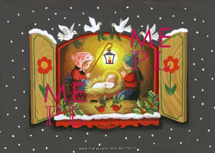  : Nativity Scene in Window