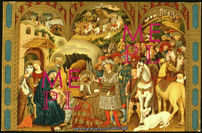  : Nativity scene with the three wise men