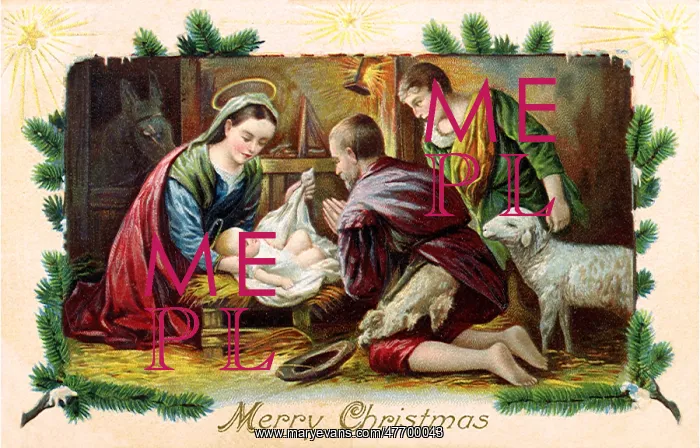 : Nativity with Shepherd : Nativity with Shepherd
