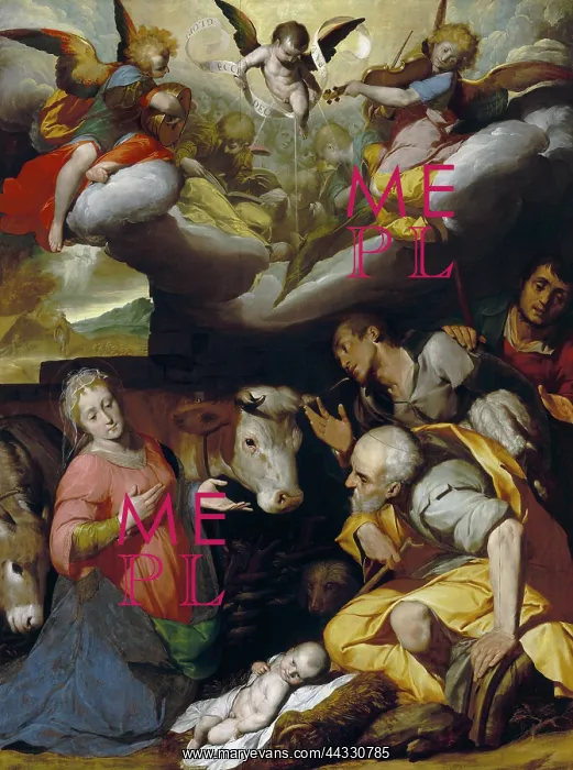 : Nativity, work by Giovan Battista : Nativity, work by Giovan Battista
