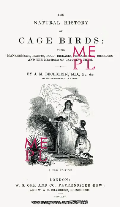  : The Natural History of Cage Birds - Title Page