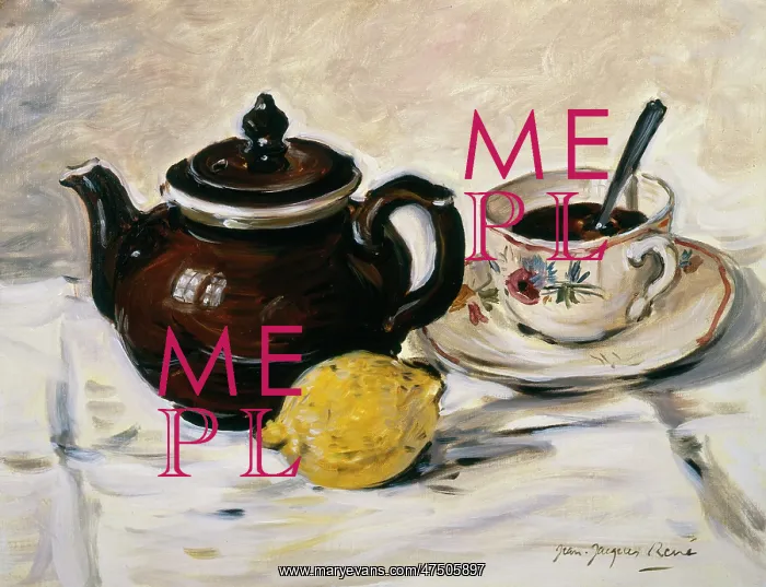 : Nature morte au the ' still life with teapot : Nature morte au the ' still life with teapot