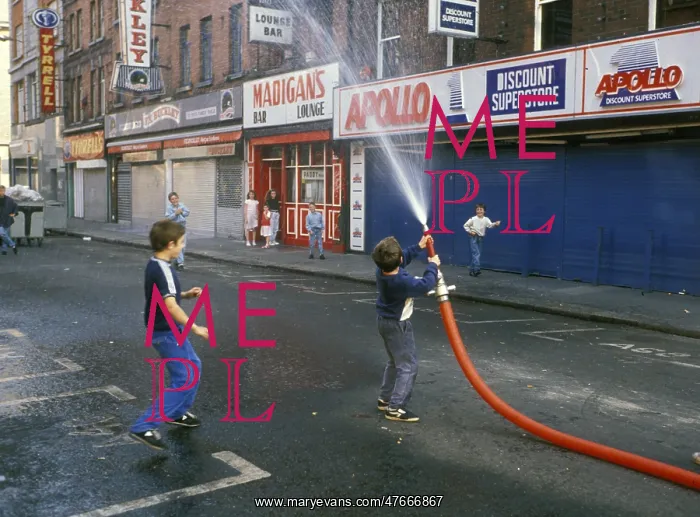: Naughty boys with hose pipe, Dublin - 1 : Naughty boys with hose pipe, Dublin - 1
