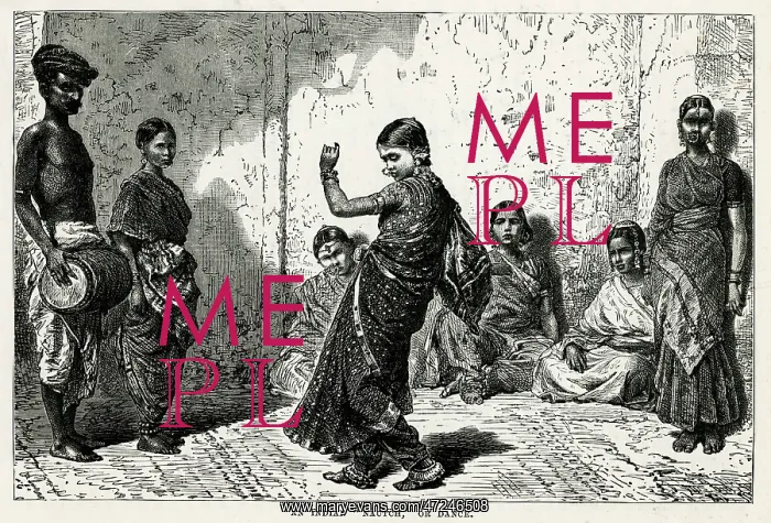 : Nautch girl dancing : Nautch girl dancing