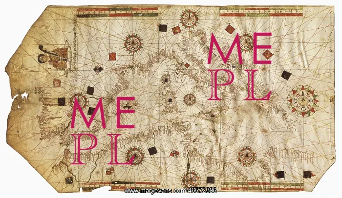 : Nautical chart entitled King Hamy. 1502. Parchment : Nautical chart entitled King Hamy. 1502. Parchment