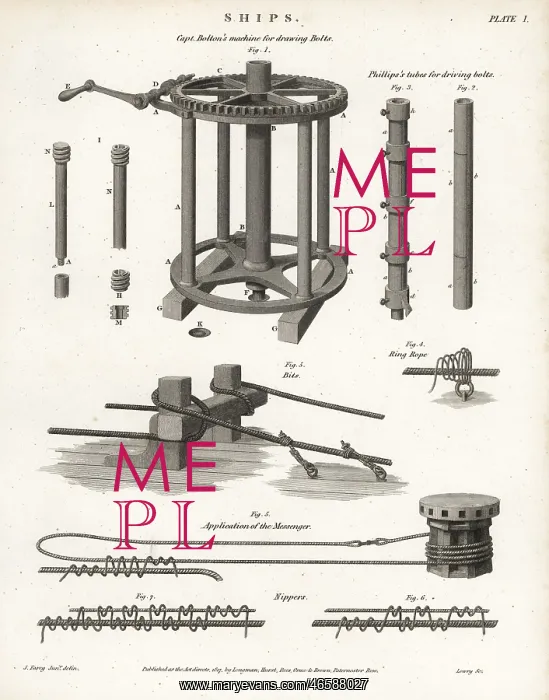 : Nautical engineering- bolt machinery and messenger : Nautical engineering- bolt machinery and messenger