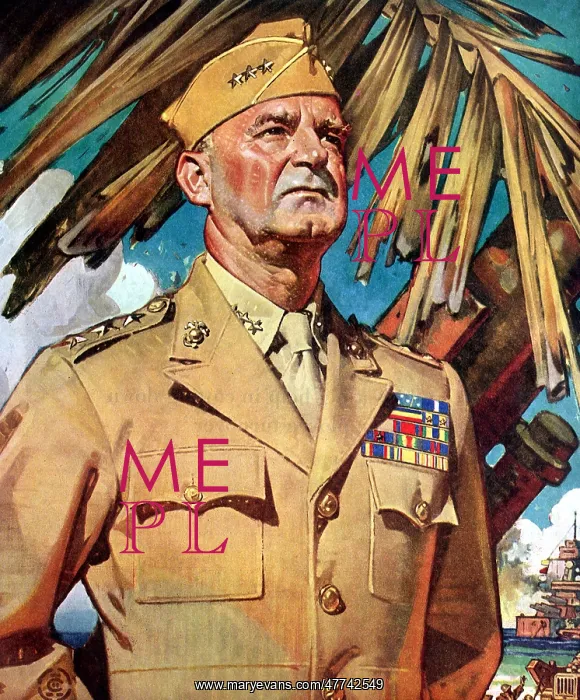 : Naval Admiral Standing on Shore by Large Gun : Naval Admiral Standing on Shore by Large Gun