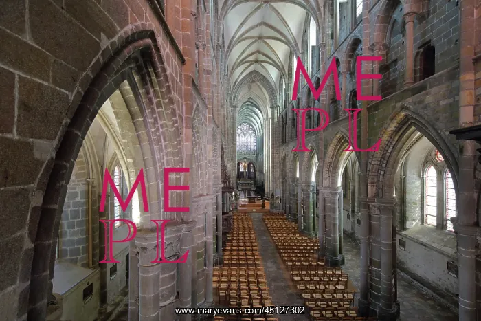 : Nave, Cathedral Saint-Samson, Dol-de-Bretagne : Nave, Cathedral Saint-Samson, Dol-de-Bretagne
